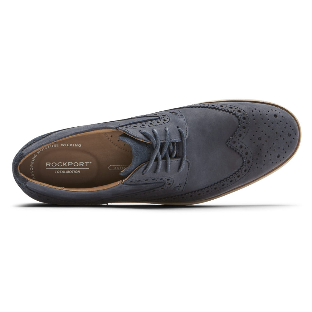 Rockport Sneakers Herr Blå - Total Motion Classic Dress Wingtip - MQKGR6510